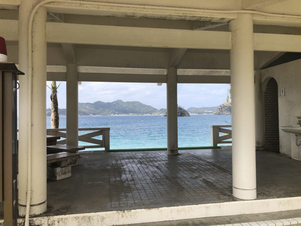 小笠原 父島 扇浦海岸 レストハウス
